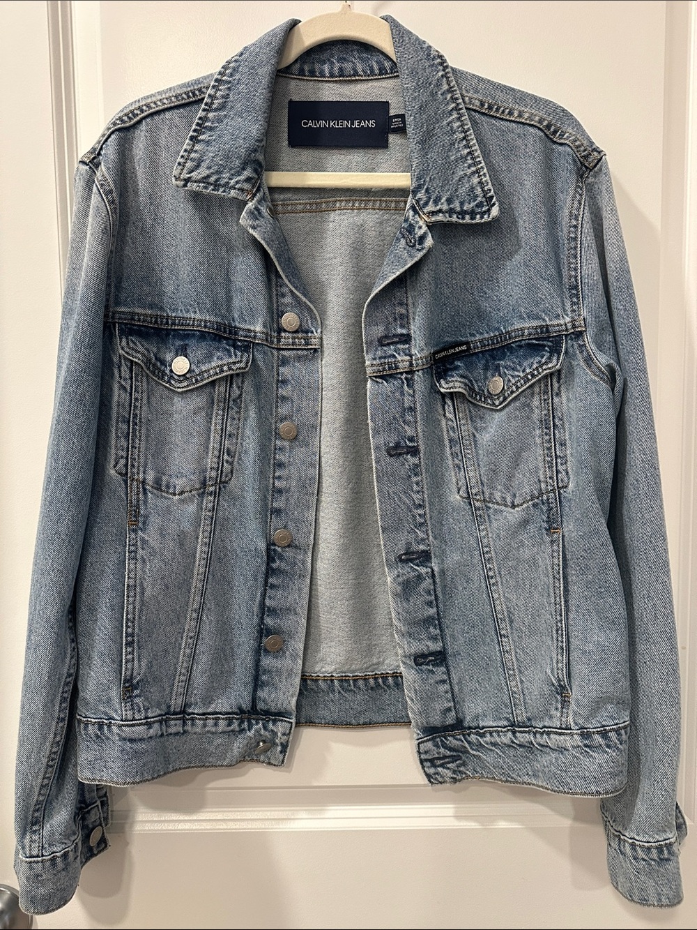 Calvin Klein Jeans Men’s Light Wash Denim Jacket